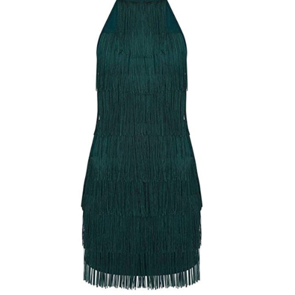 IMOGEN Halter Fringe Mini Dress - Picture 4 of 5